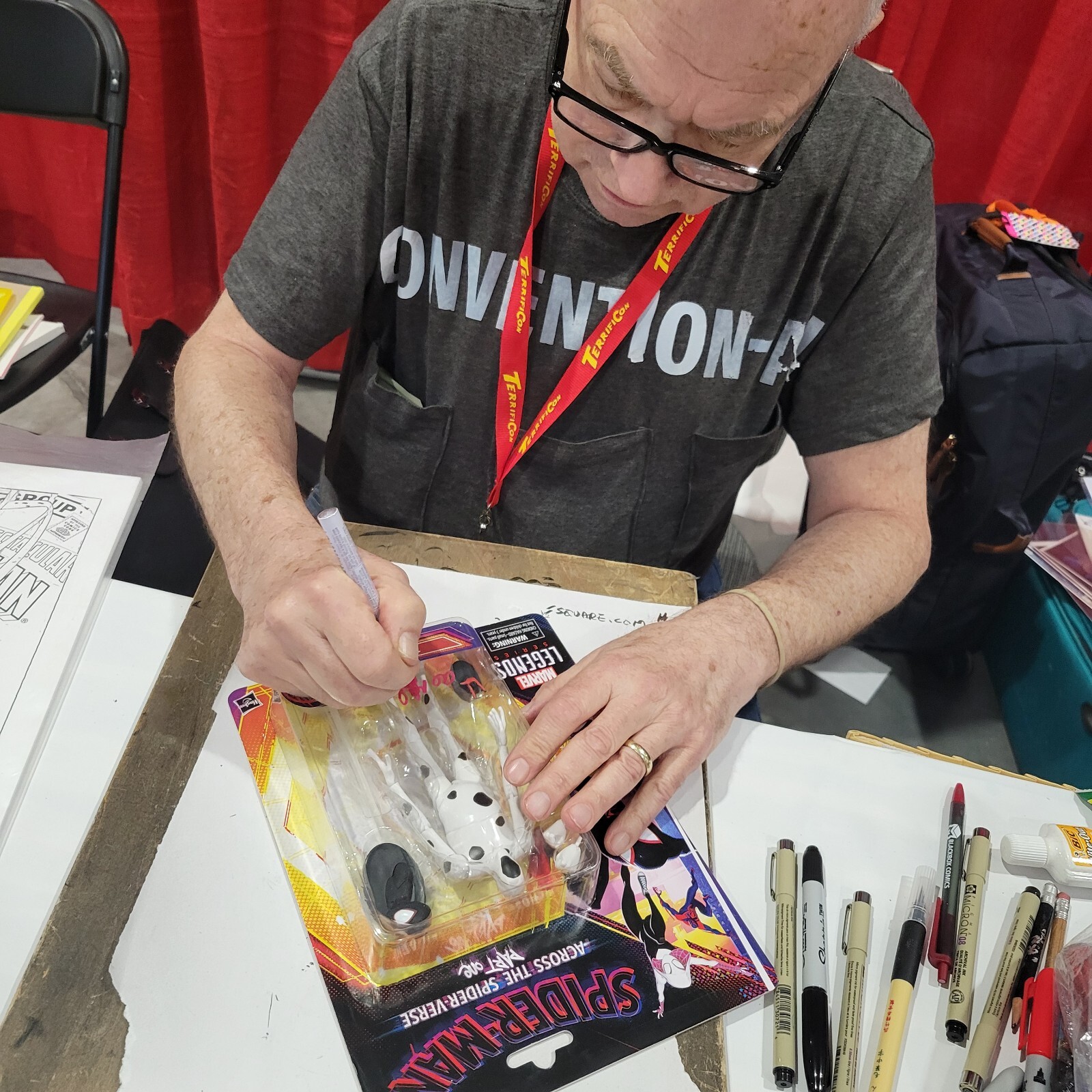 SIGNED Al milgrom “THE SPOT” Marvel Legends Across The Spider-Verse Figure w/pic