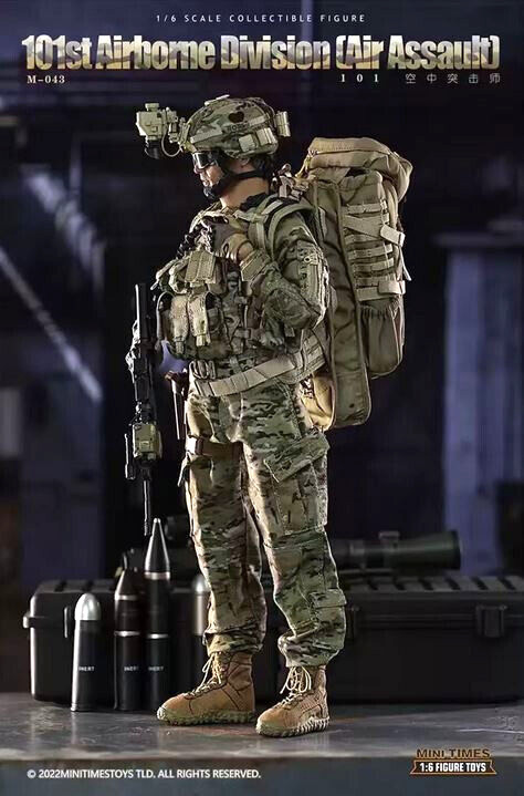 1/6 MINITIMES TOYS M043 101st Airborne Division Air Assault MIB USA