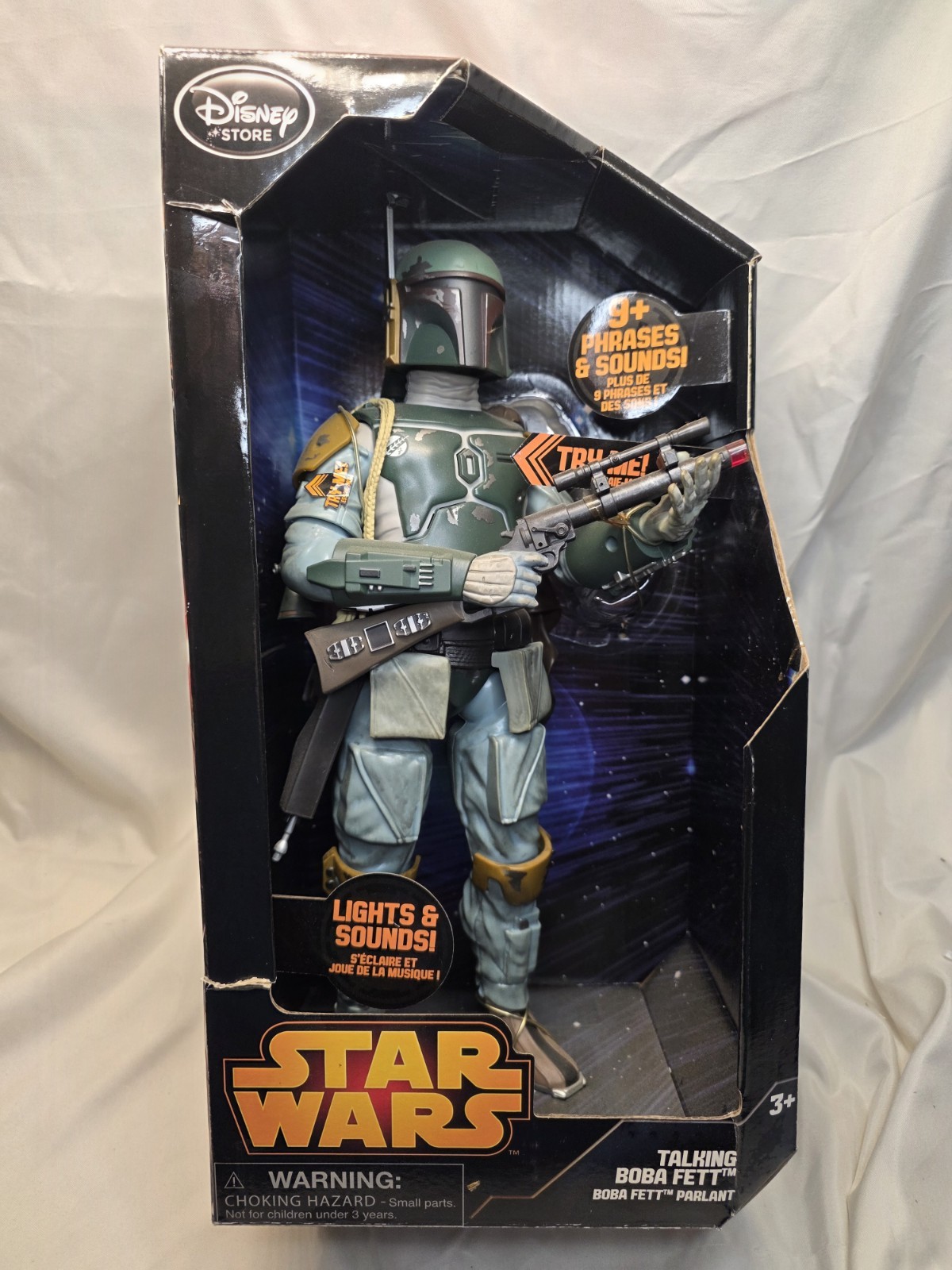 Disney Star Wars 14” Talking Boba Fett Action Figure Needs Batteries