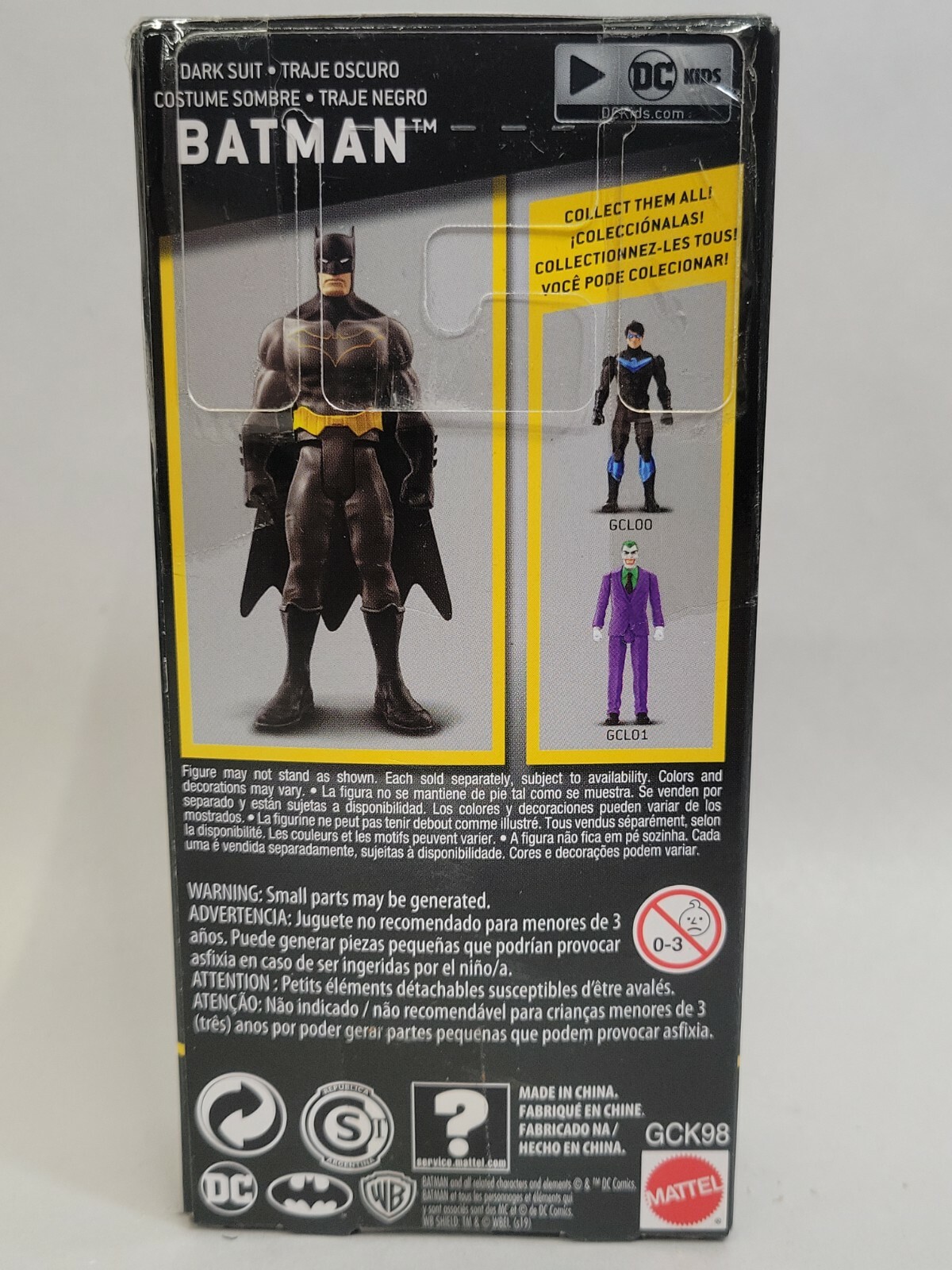 6&Prime; Dark Suit Batman – DC Batman Missions – NIB Action Figure – GCK98