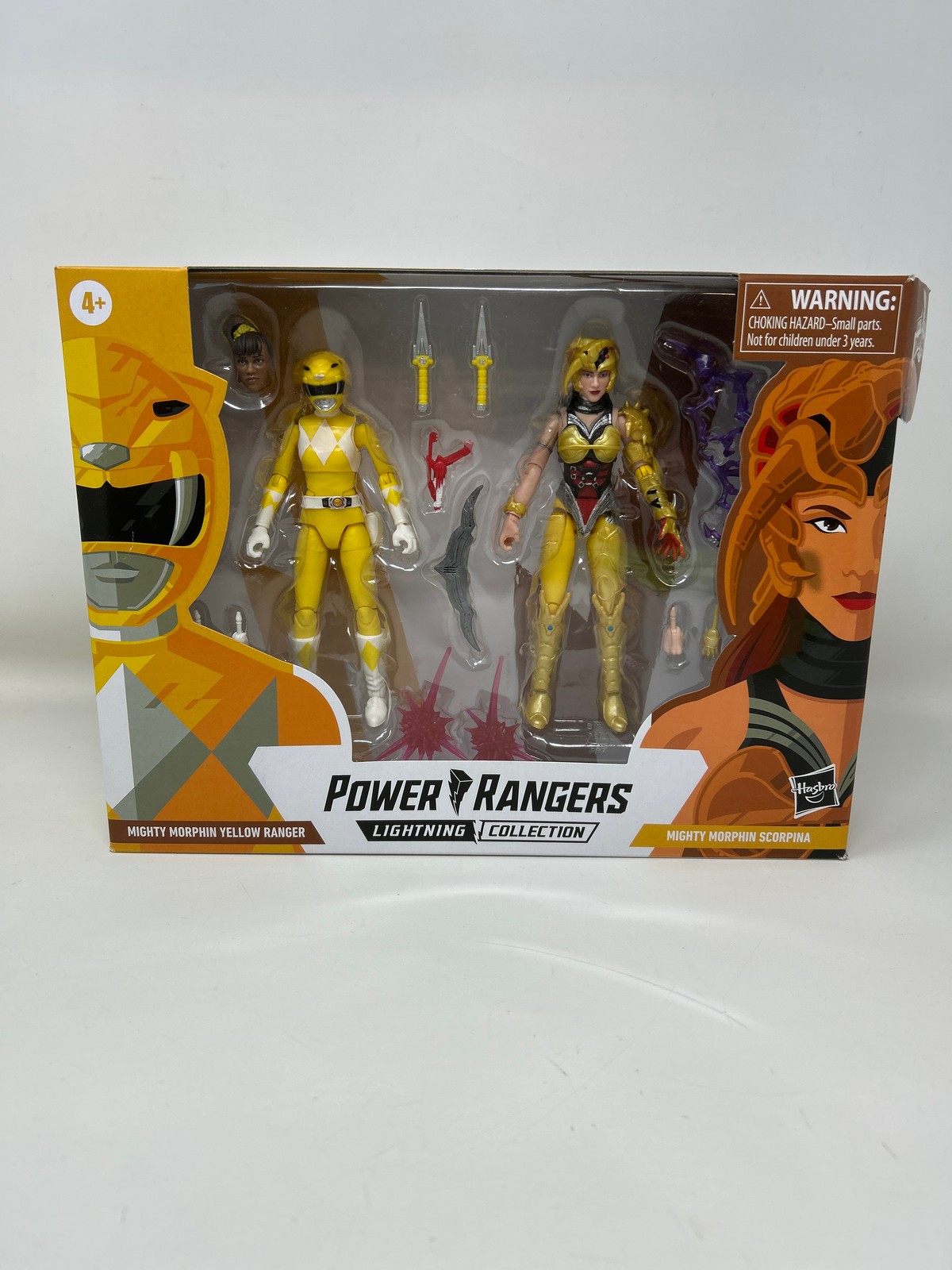 Power Rangers Lightning Collection Mighty Morphin Yellow Ranger Aisha Vs. Scorpi