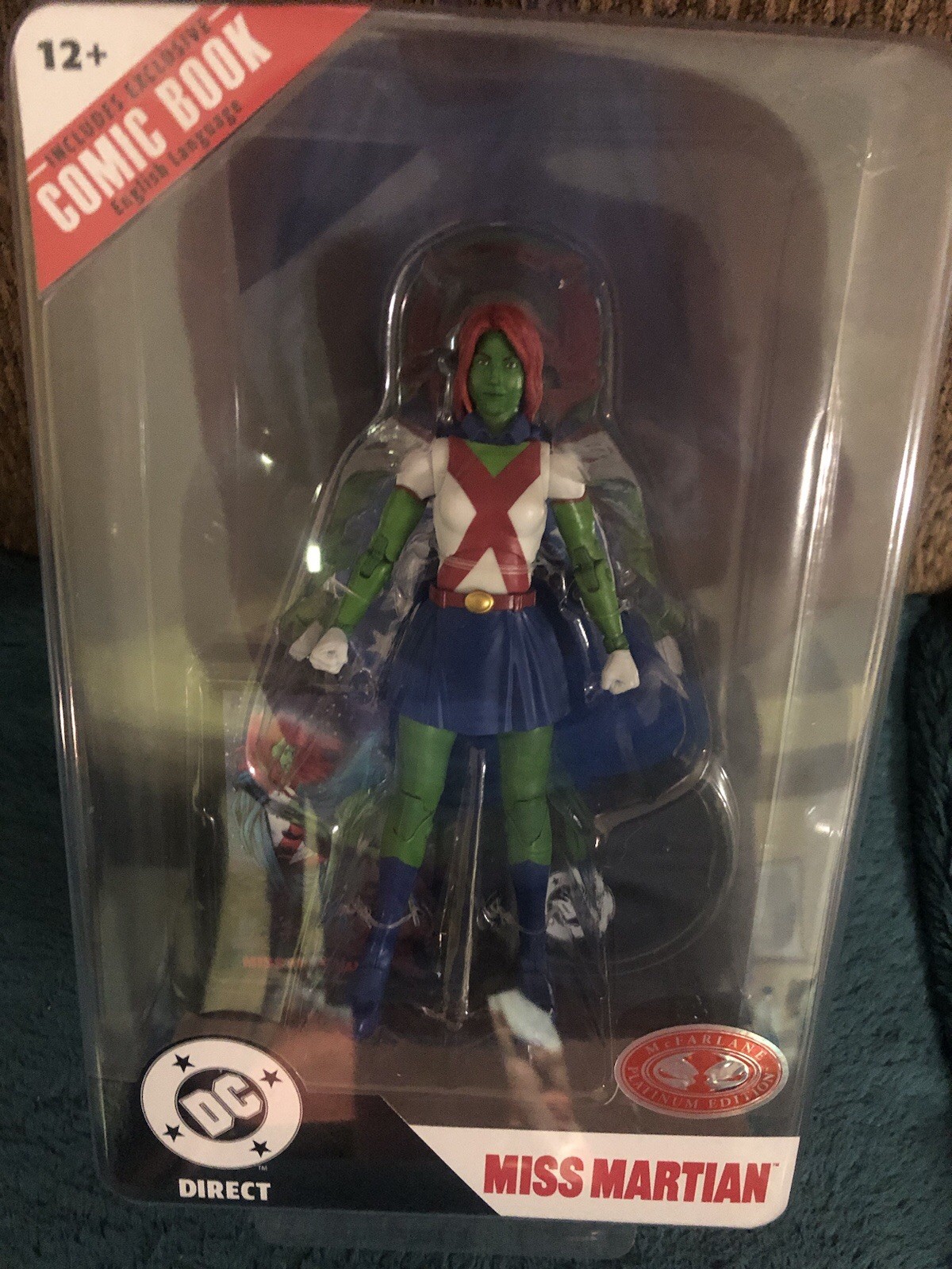 Mcfarlane Toys Page Punchers DC Multiverse Red Platinum Miss Martian