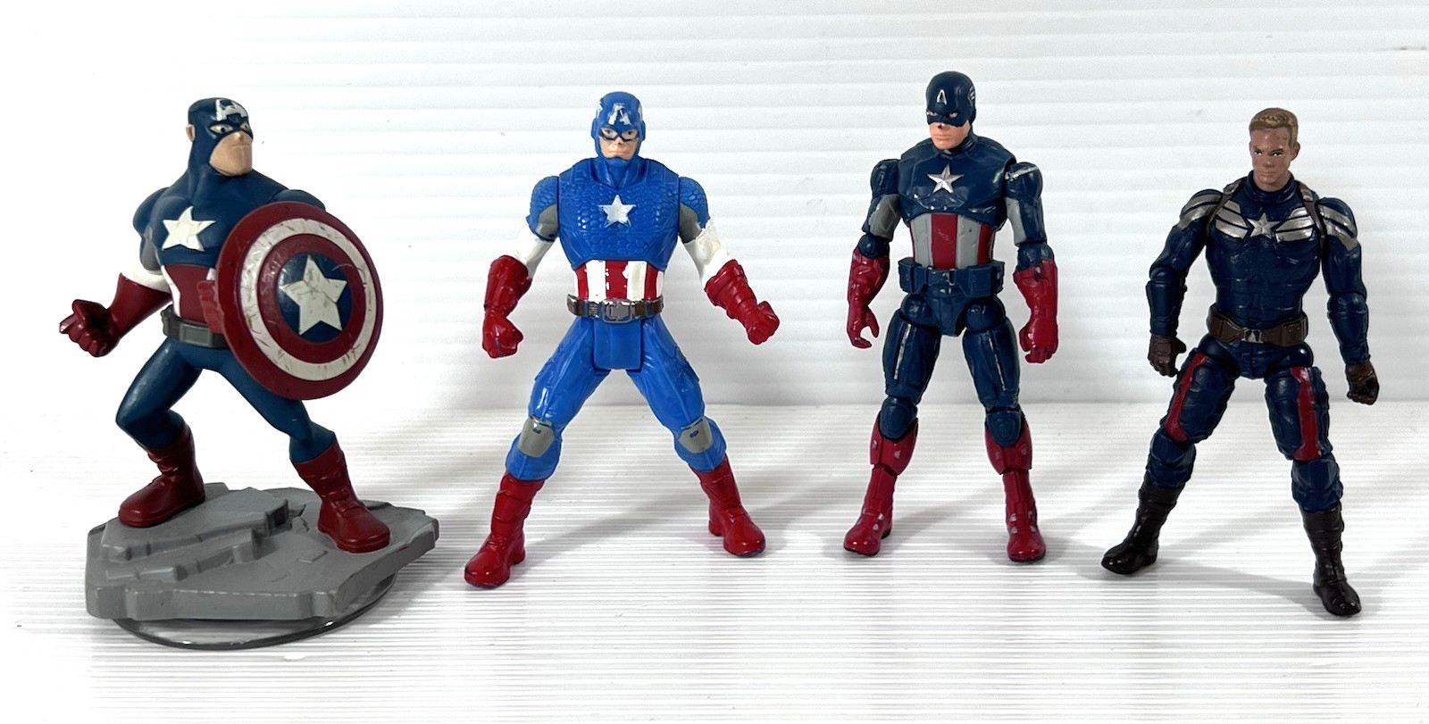 Lot of 4 Captain America 4&Prime; Figures Hasbro Avengers MCU Marvel Disney Infinity