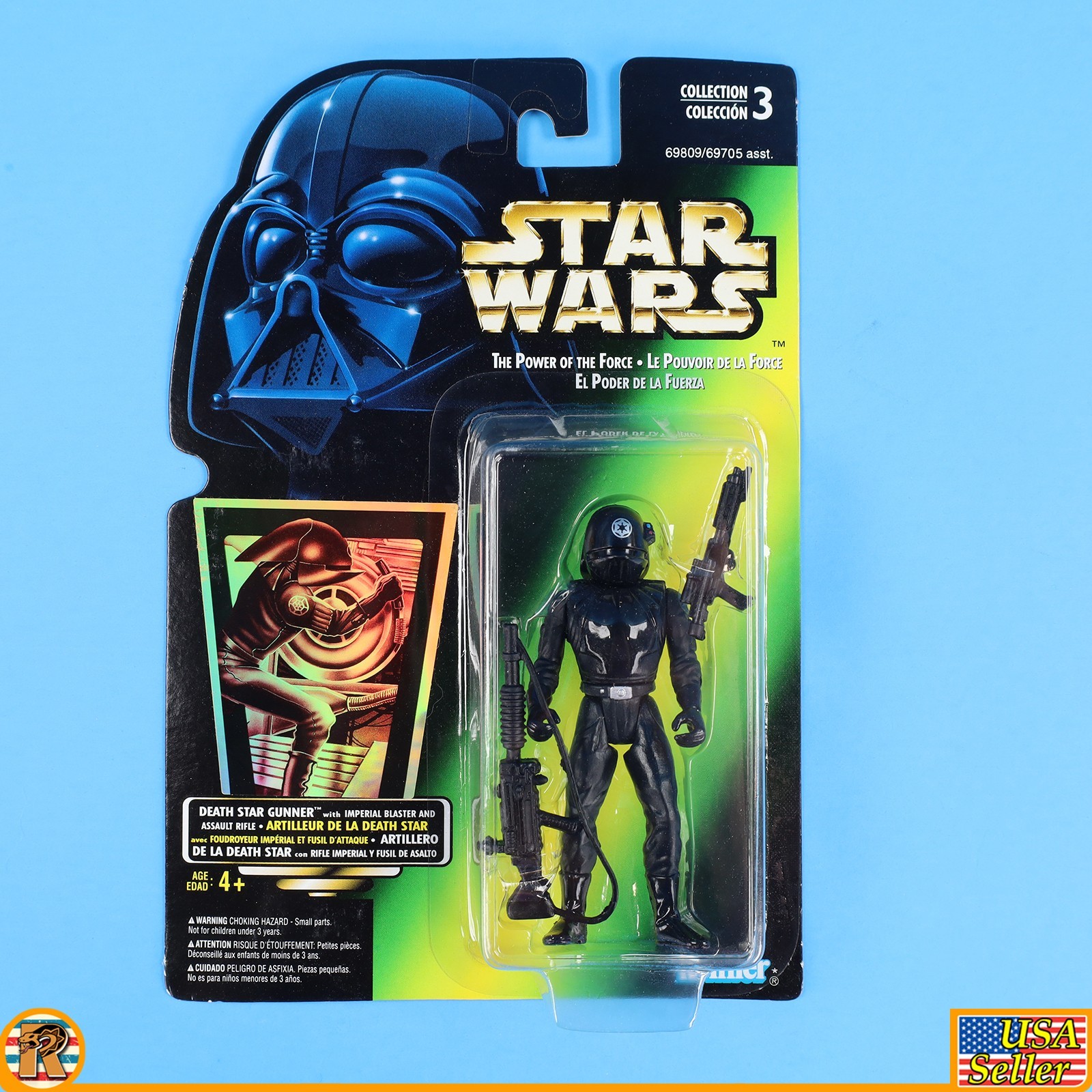 Star Wars – Imperial Gunner (Canada Tri Lingual) – POTF Green MOC – [F-PTFG-23]
