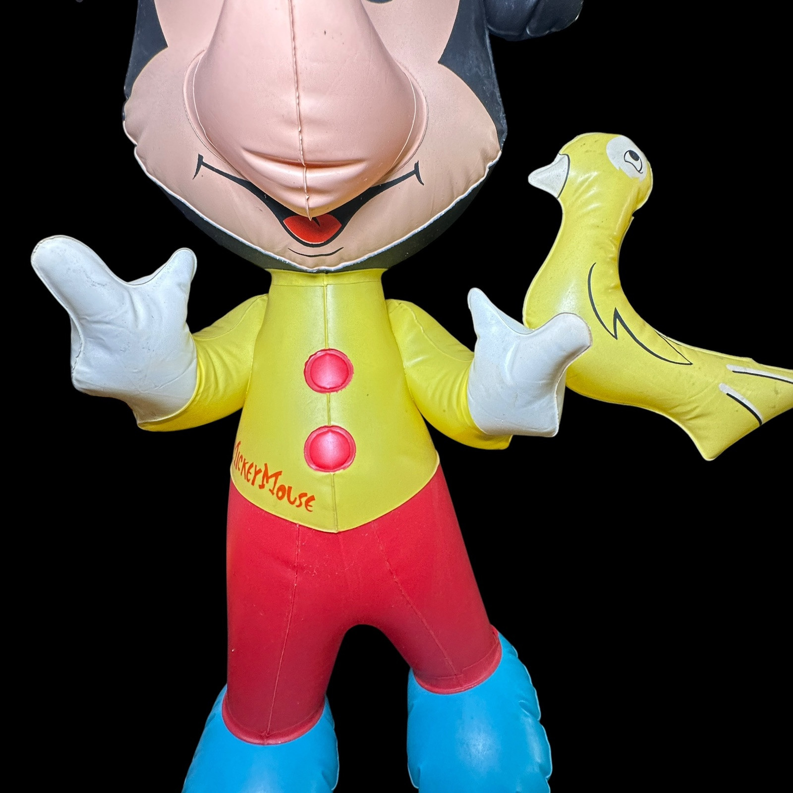 Mickey Mouse & Donald Duck 23&Prime; Inflatable Blow-Up Toys Disney VtG 1960s