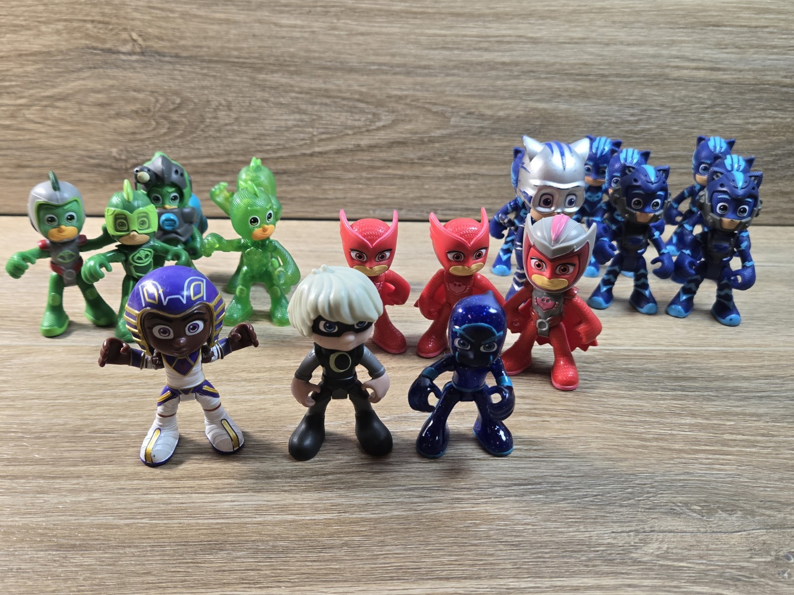 PJ MASKS FIGURE LOT 19 Catboy, Owlette Gecho , Pharaoh Ninja Luna Girl
