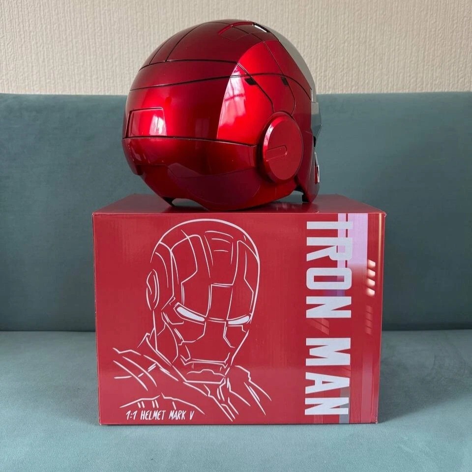 US Iron Man Full Black MK5 Helmet Autoking Wearable Voice-control Transform Mask
