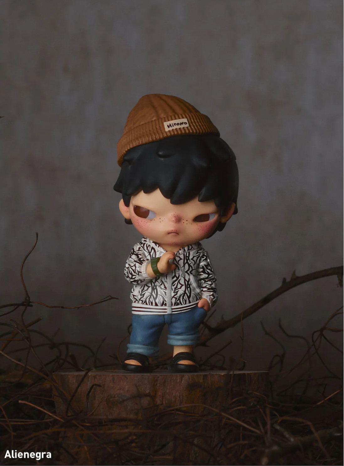 Authentic POP MART Hirono x CLOT Series « Alienegra » Figure | FAST US SHIPPING