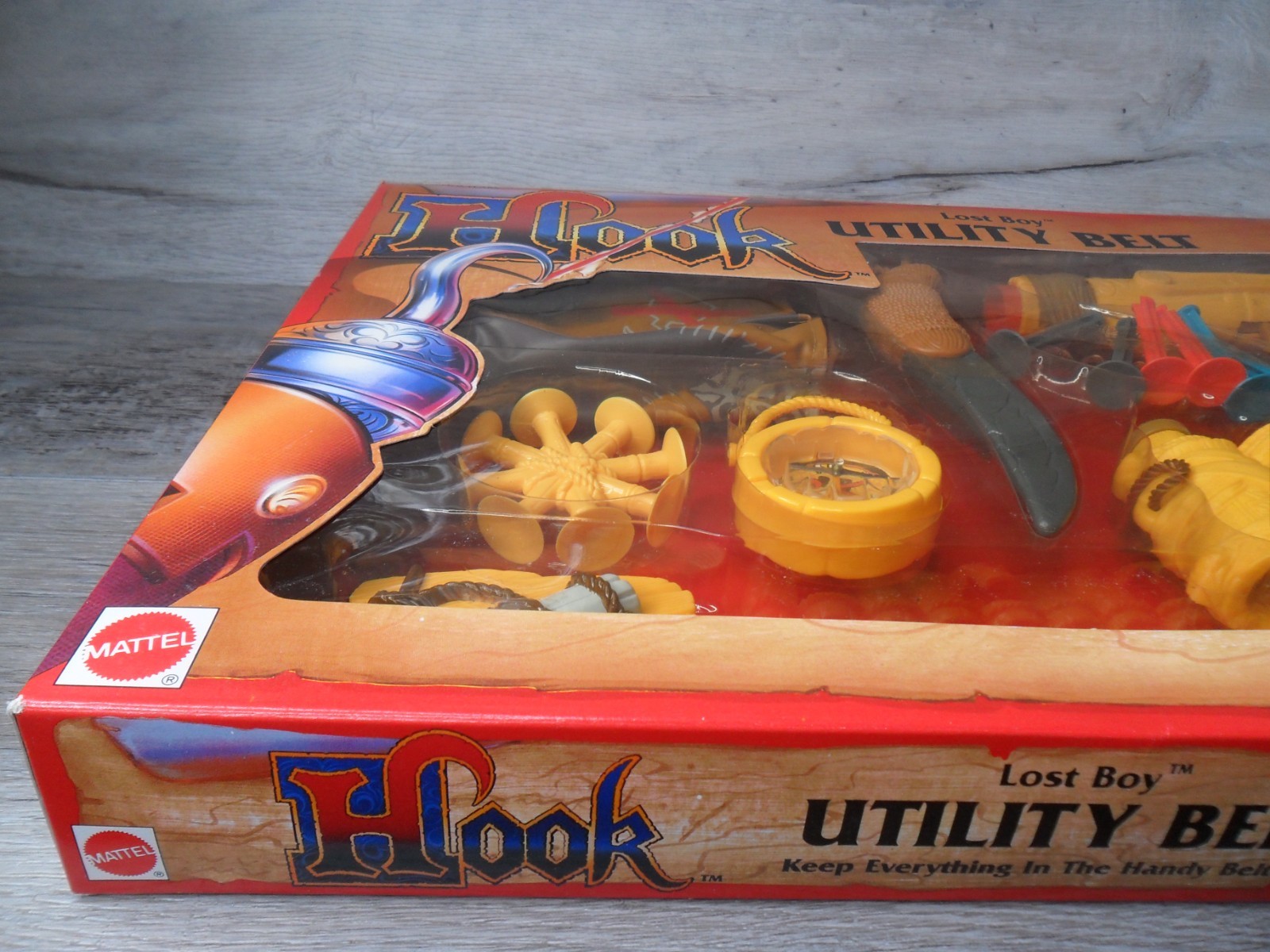 Hook ~ Lost Boy Utility Belt Captain Hook 1991 Mattel 8713 New Sealed RARE