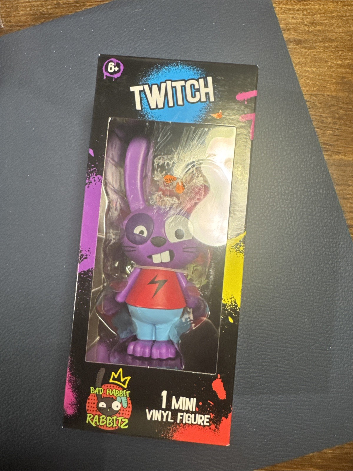 Bad Habbit Rabbidz Twitch 4 Inch Mini Vinyl Figure Bad Bunny New In Box