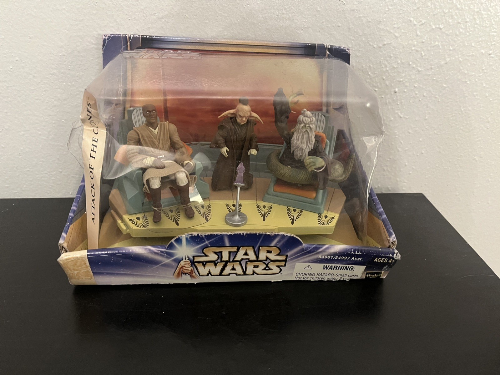 STAR WARS Hasbro Attack of the Clones Jedi High Council Scene Set #1 3.75 Lot