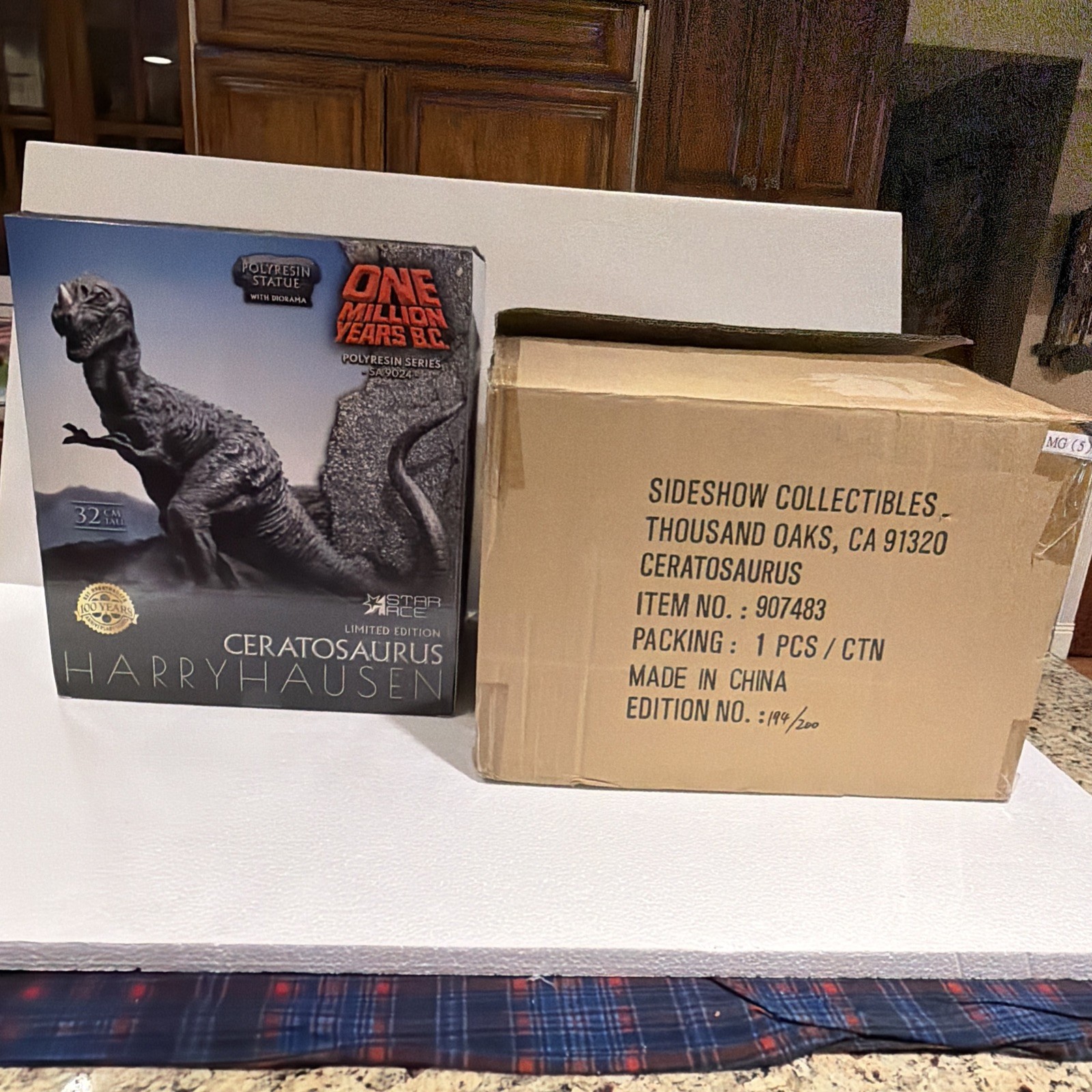 Star Ace Harry Hausen One Million Years BC – Ceratosaurus polyresin Statue