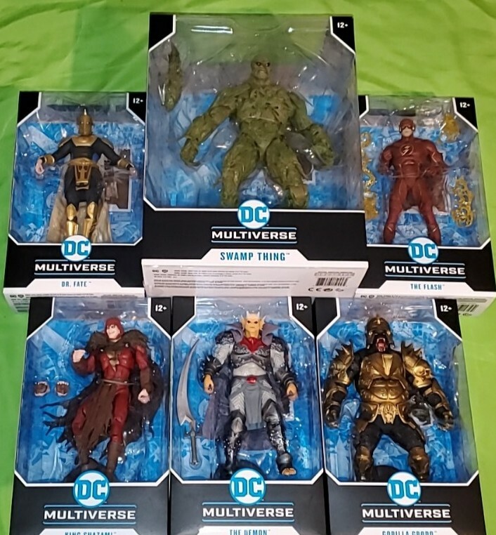 Dc multiverse lot king shazam the demon gorilla grodd swamp thing dr fate flash