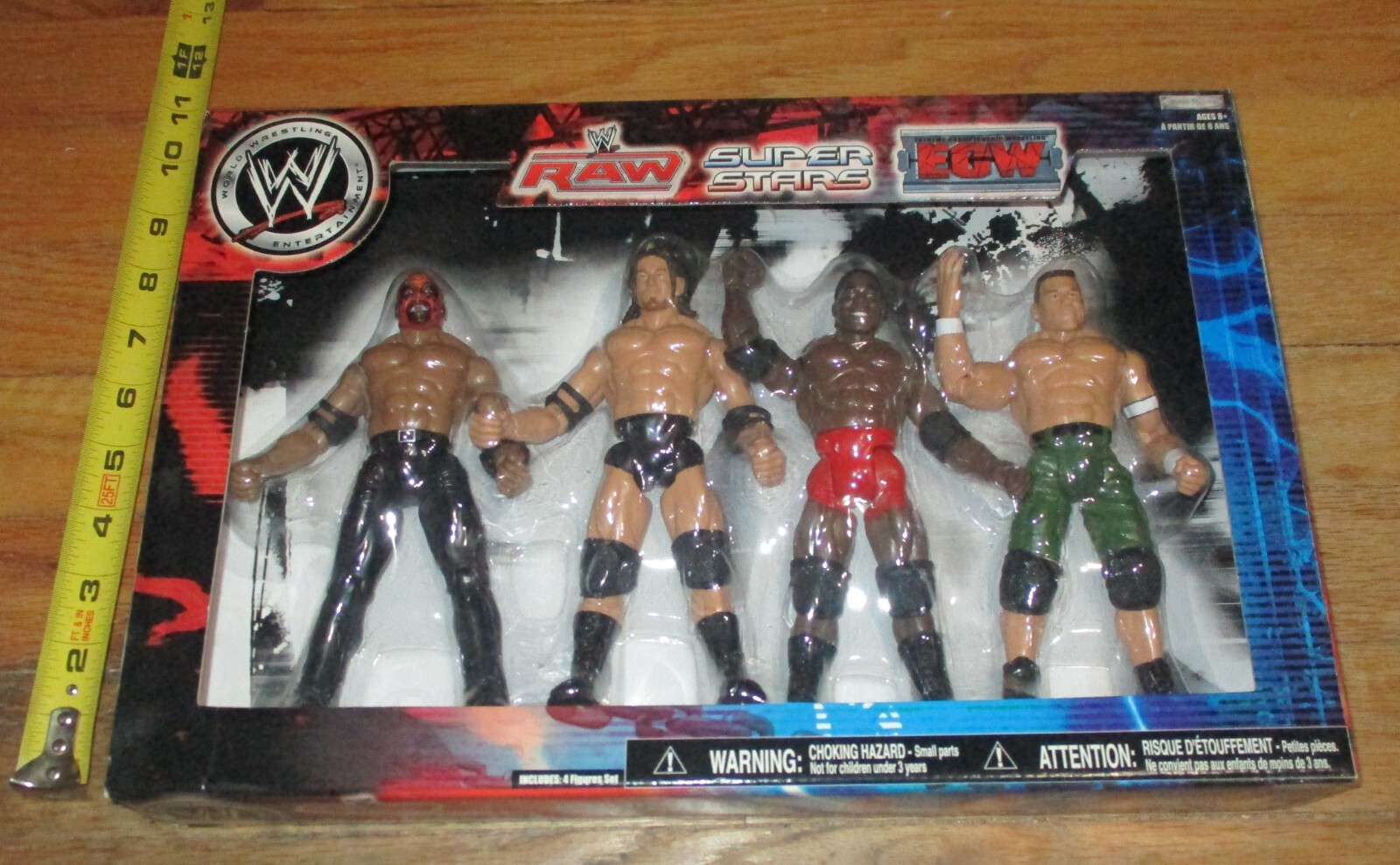 2008 WWF WWE Jakks Raw ECW Superstars Box Set Cena CM Punk Boogeyman Burke