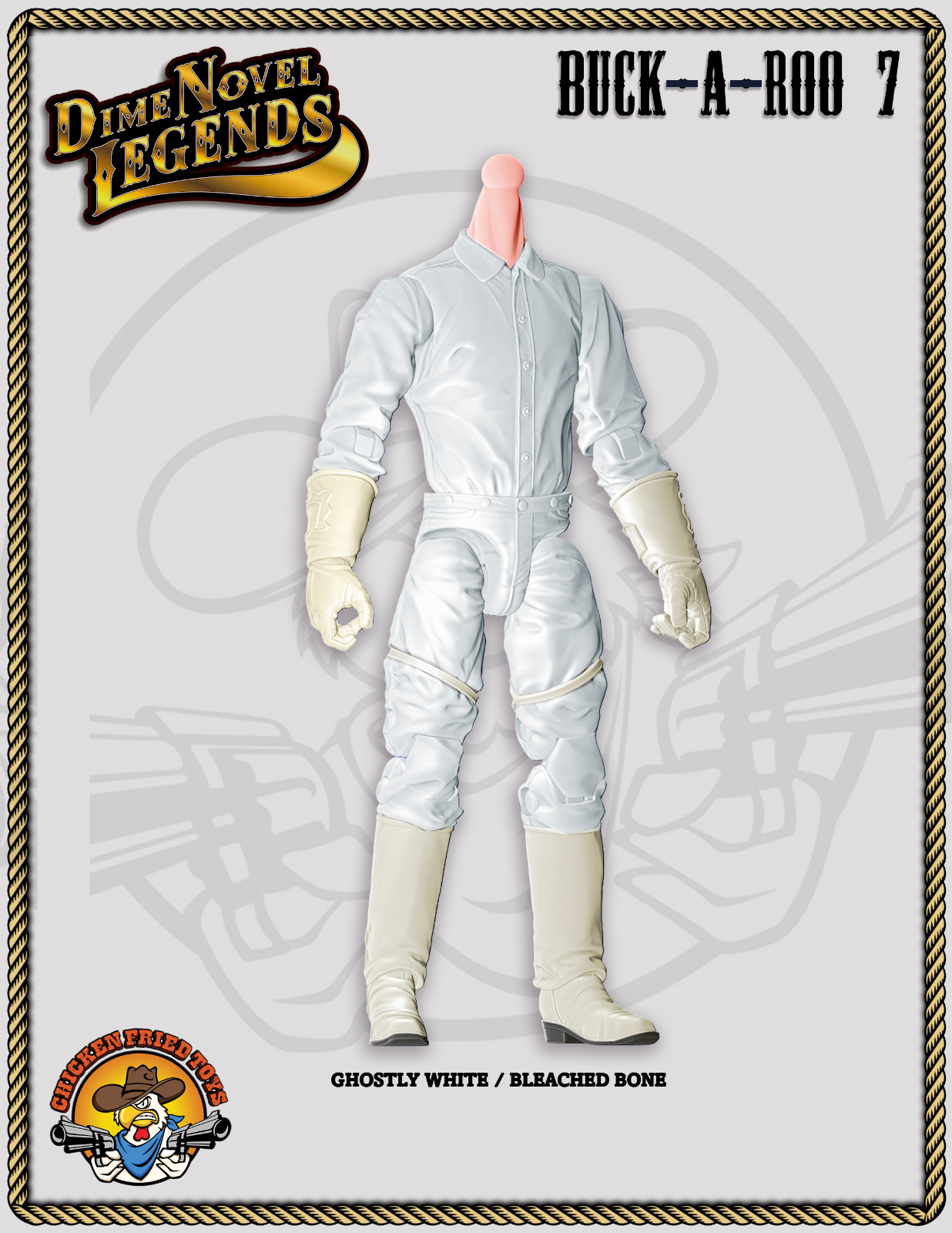 Dime Novel Legends 1:18 scale (4&Prime;) action figure Buck-A-Roo #7 blank body