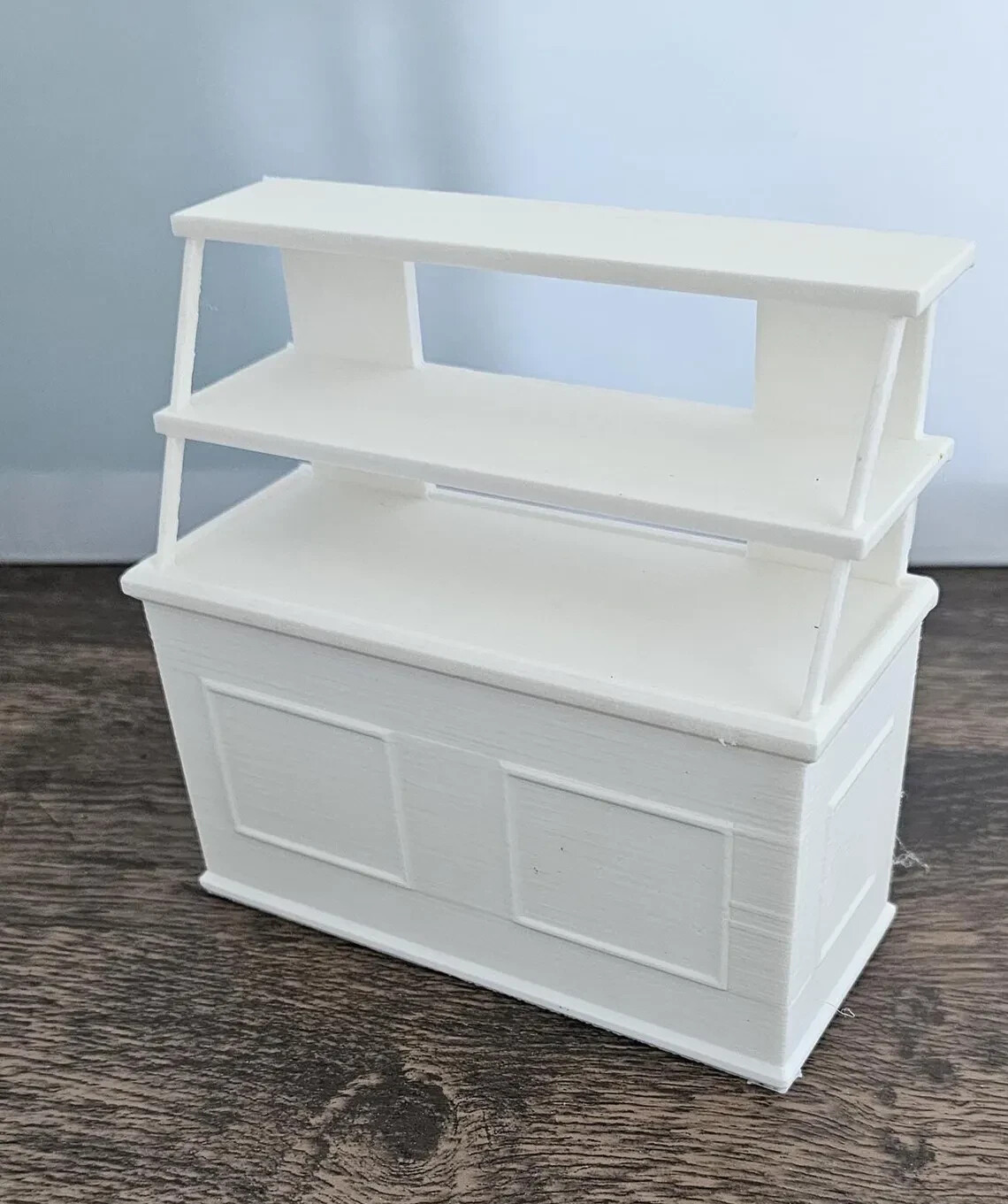 White Bakery Display Case – Kowalski Bakery 1:6 Scale Bake Shop Miniature