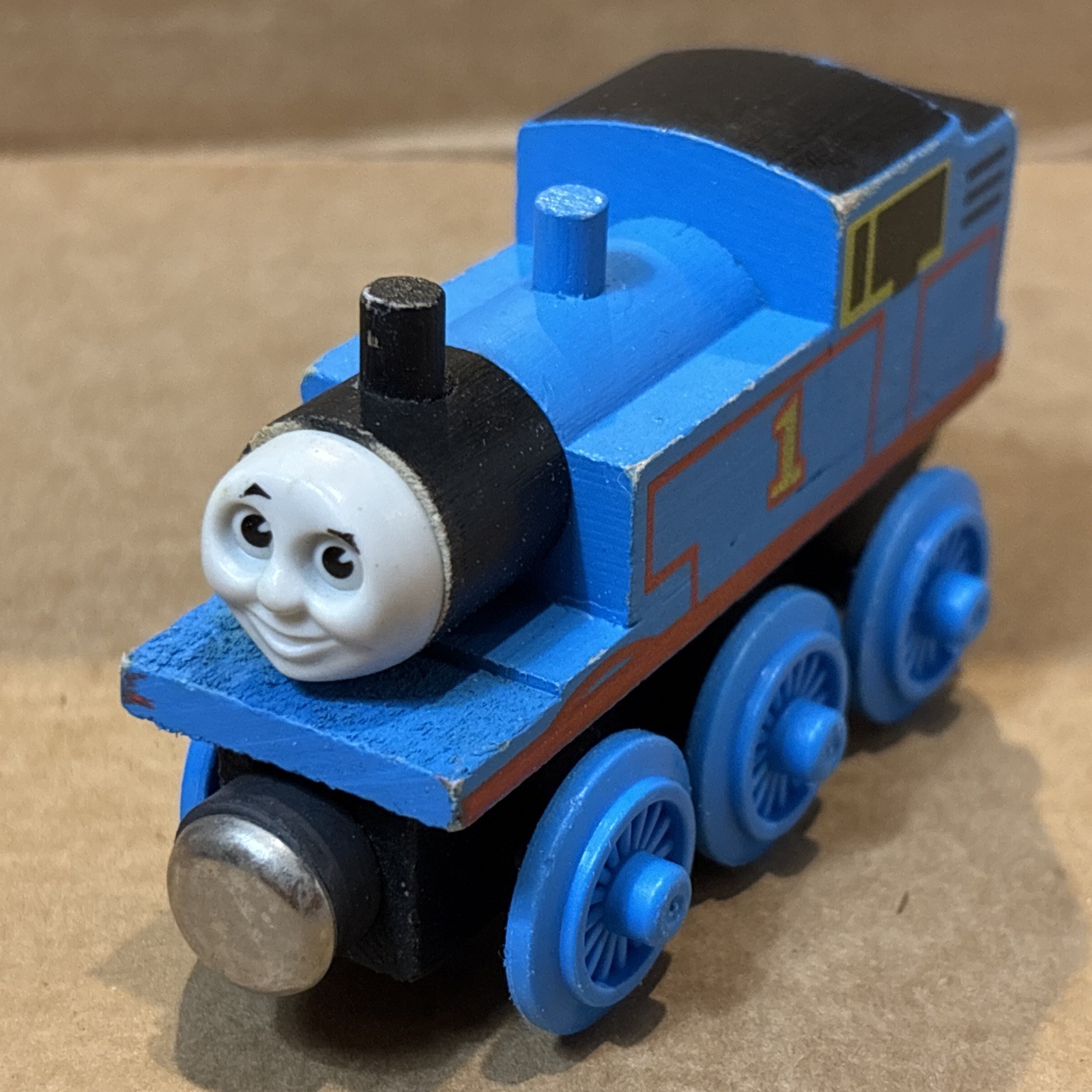 NICE!!! THOMAS 1st Edition Wooden Railway V1 Staples Skinny Stack 1992 & Friends
