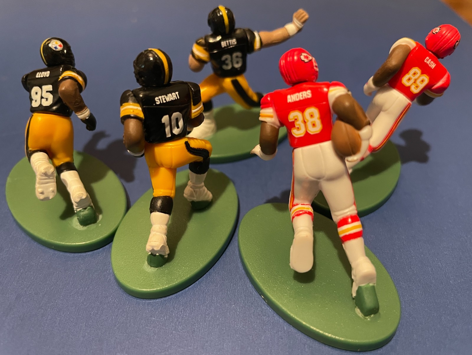 All Star MVPs Steelers Chiefs Football Miniature Figures 1997 – Galoob GTI NFLP