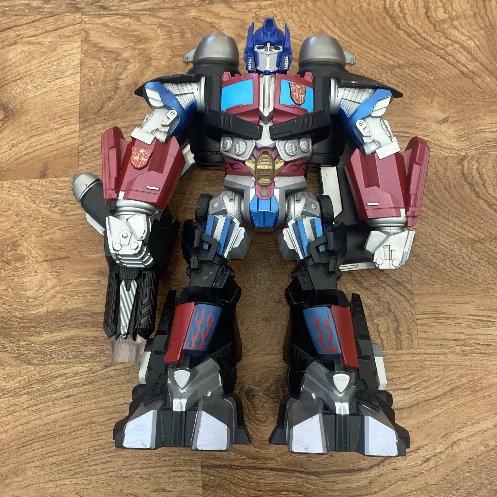 Optimus Prime Mega Power Bot Transformers Light-Up Talking Works 12&Prime; Fly 2008