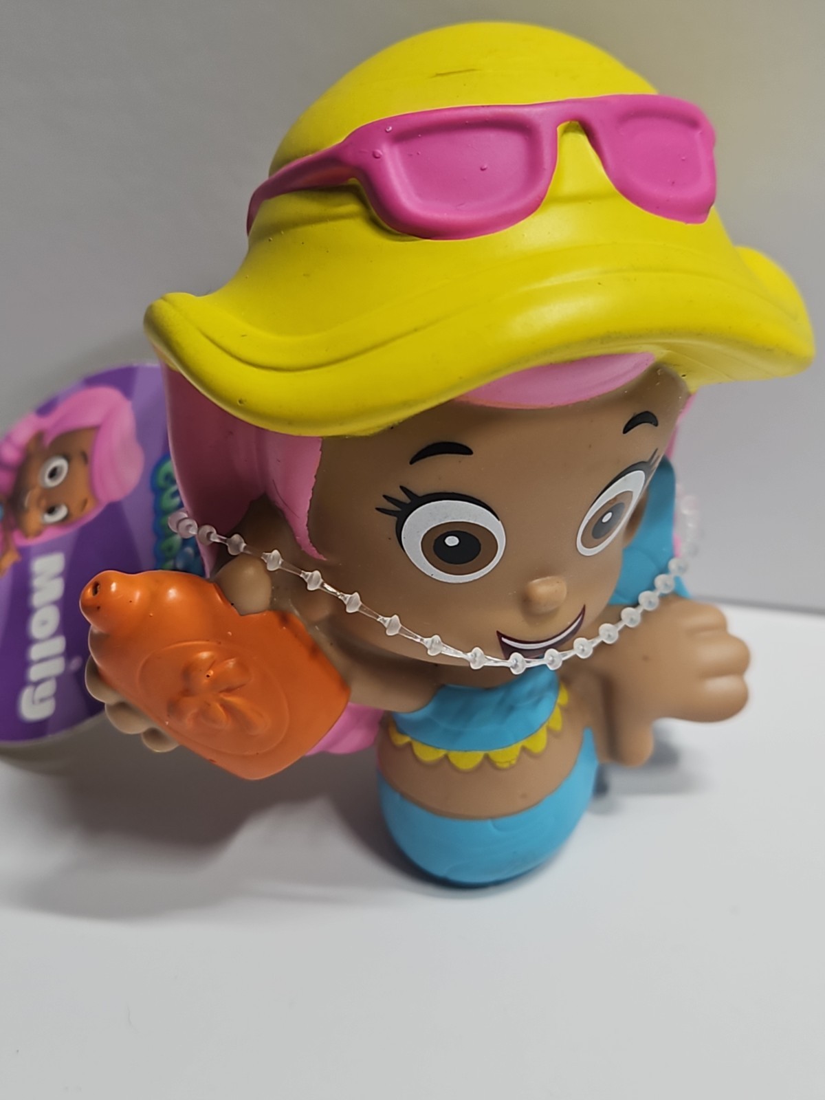 2015 Nickelodeon Bubble Guppies 3&Prime; Molly Water Squirter Toy Figure Fisher Price