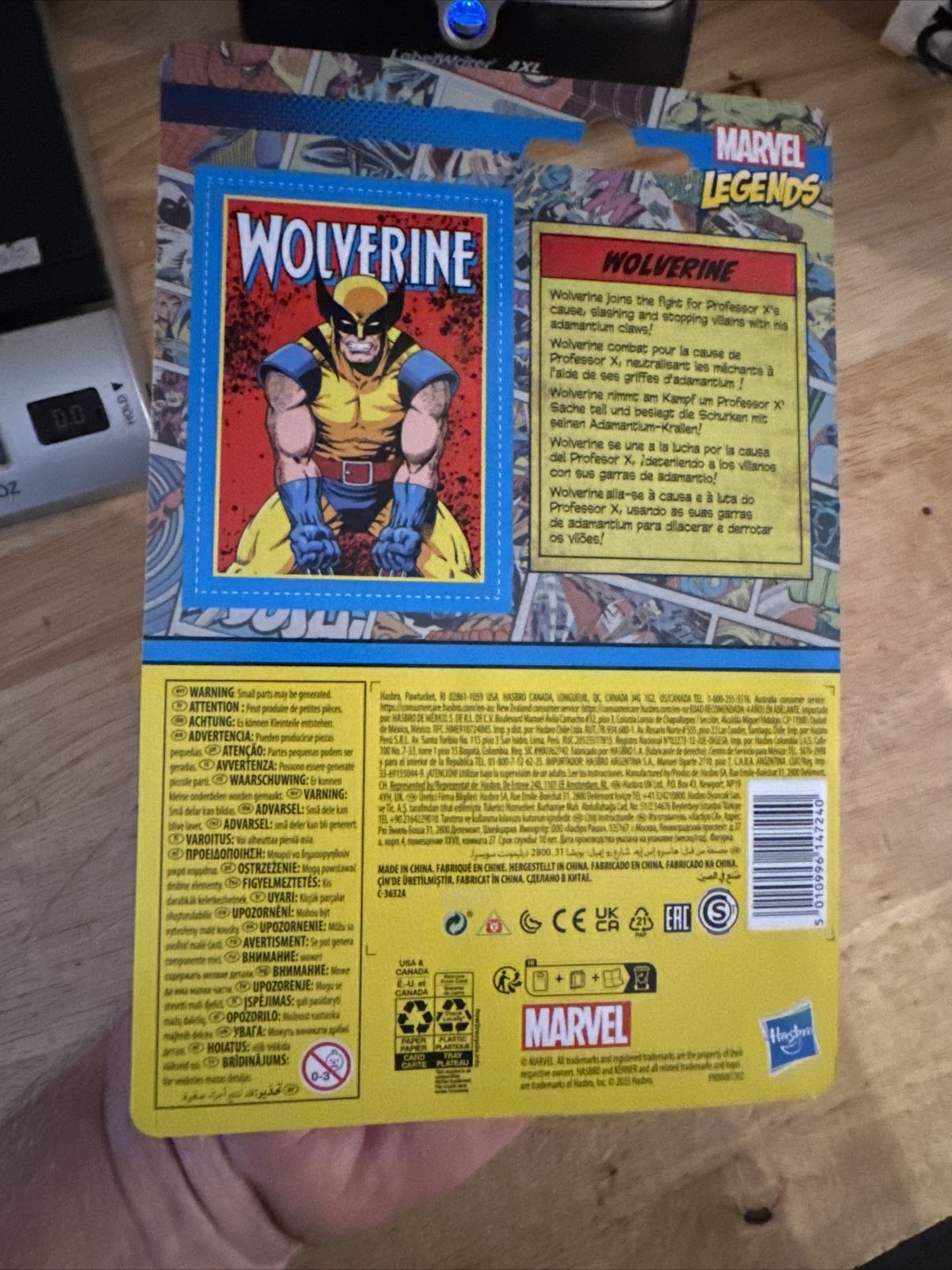 Wolverine Super Heroes MARVEL COMICS Legends Toy Figure Figurine Kenner Hasbro