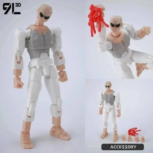 14cm 3D Printed Invincible Superhero Action Figures with Articulatable Limbs
