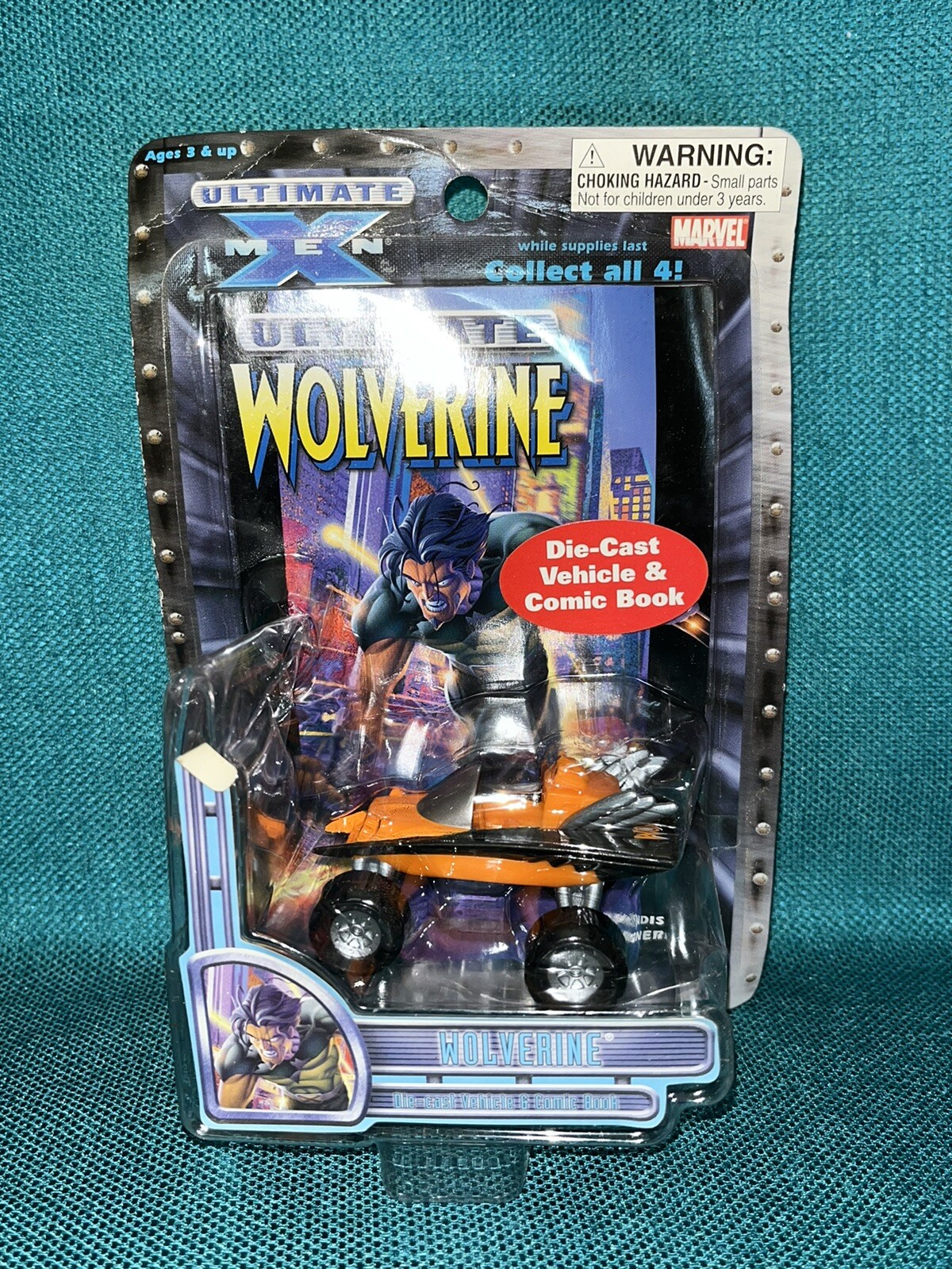 ULTIMATE X-MEN WOLVERINE Die-Cast Vehicle & Comic Book