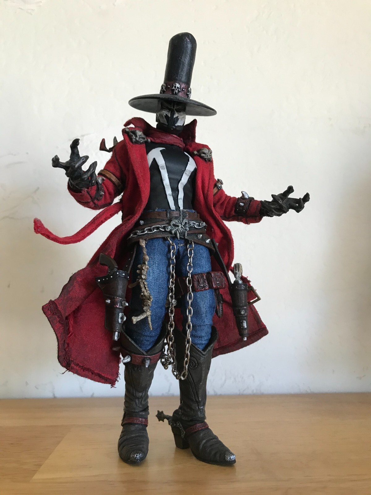 Custom Mezco 1/12 Gunslinger Spawn, i119 Mcfarlane, Rumble Society