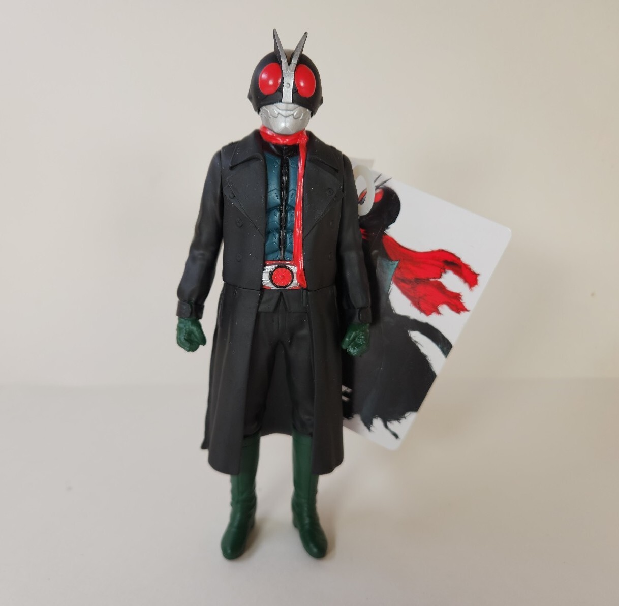 Bandai Shin Kamen Rider No. 2 Coat Ver. Movie Monster Series 6.5&Prime; Vinyl Figure