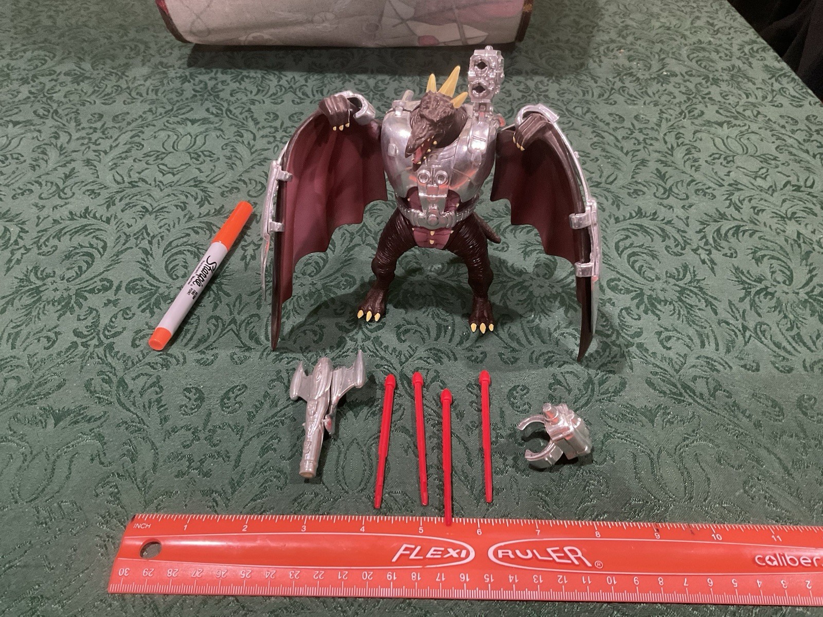 Vintage 1995 Godzilla Wars Cyber Rodan Vintage Power Up Snap On Armor Figure