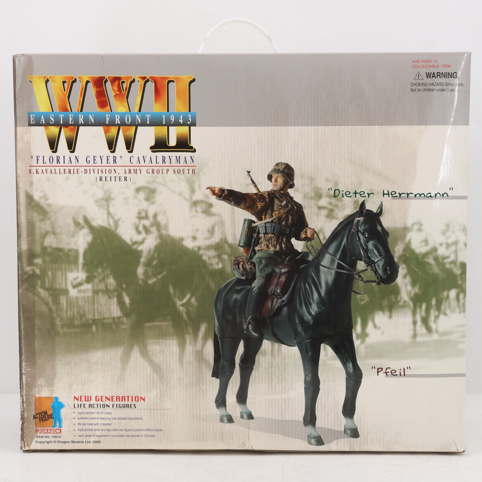 Dragon Models WWII Florian Geyer Cavalryman Dieter Herrmann 1/6 Scale Figure Set