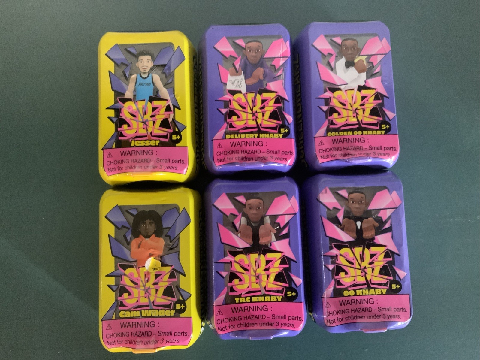 ScreenBreakZ Toys 6 pcs Jesser,Cam,Tac,OO Khaby,Golden Khaby,Delivery Khaby New
