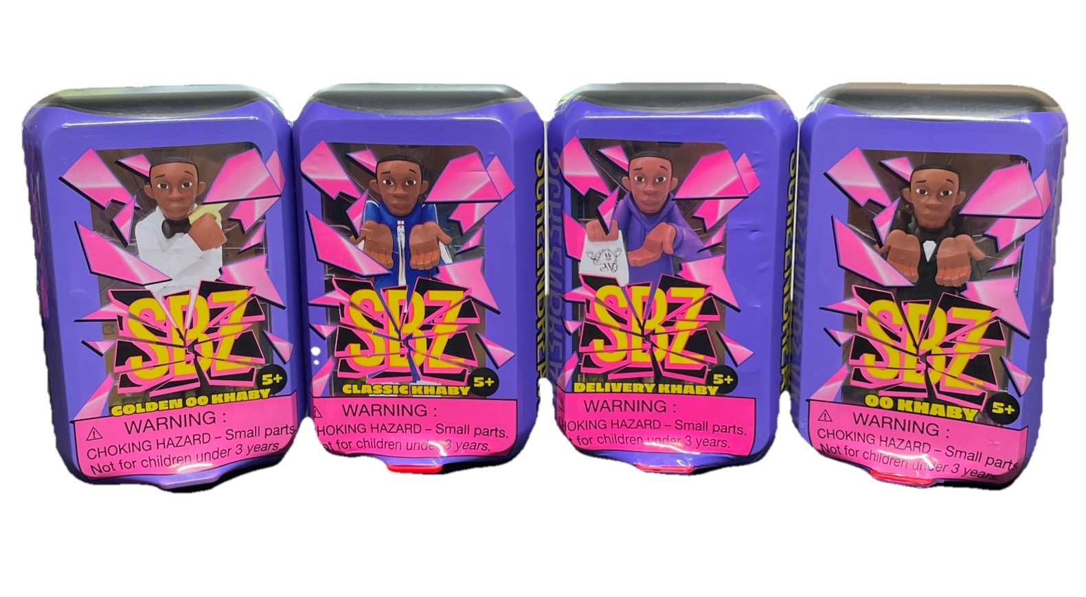 ScreenBreakZ Delivery, 00, Classic & Golden Khaby 4.5&Prime; Collectible Figures Lot 4