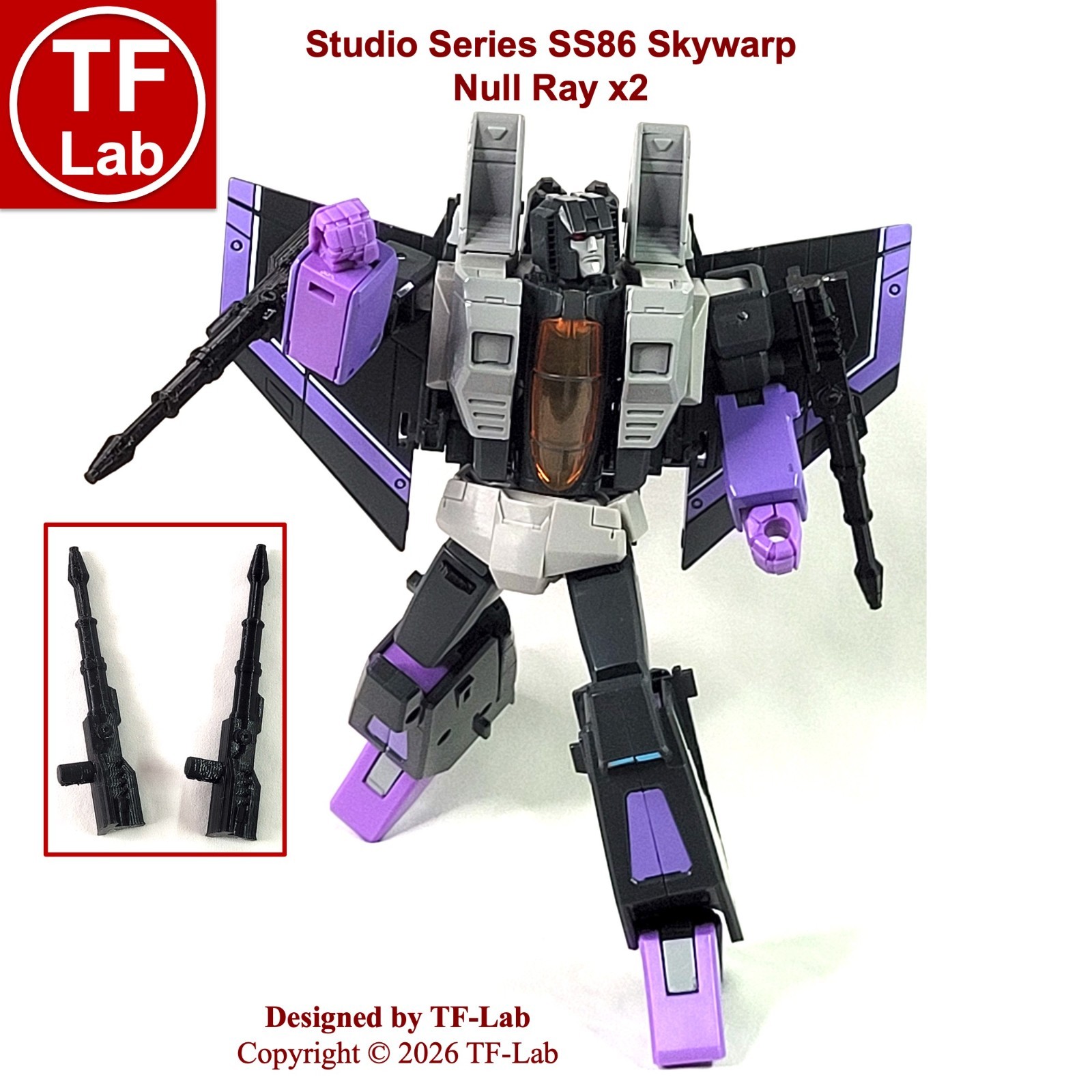 Studio Series Movie SS86 Skywarp Upgrade Kit Null Rays Guns Transformers