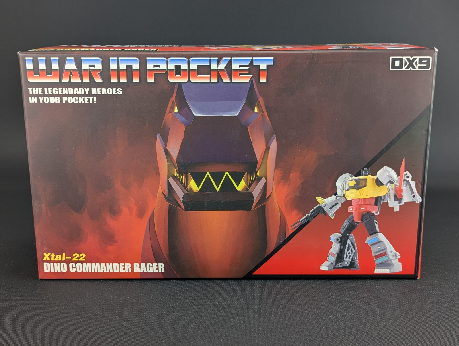 Dx9 Toys War In Pocket Dino Commander Rager complete Xtal-22 3rd Party Grimlock
