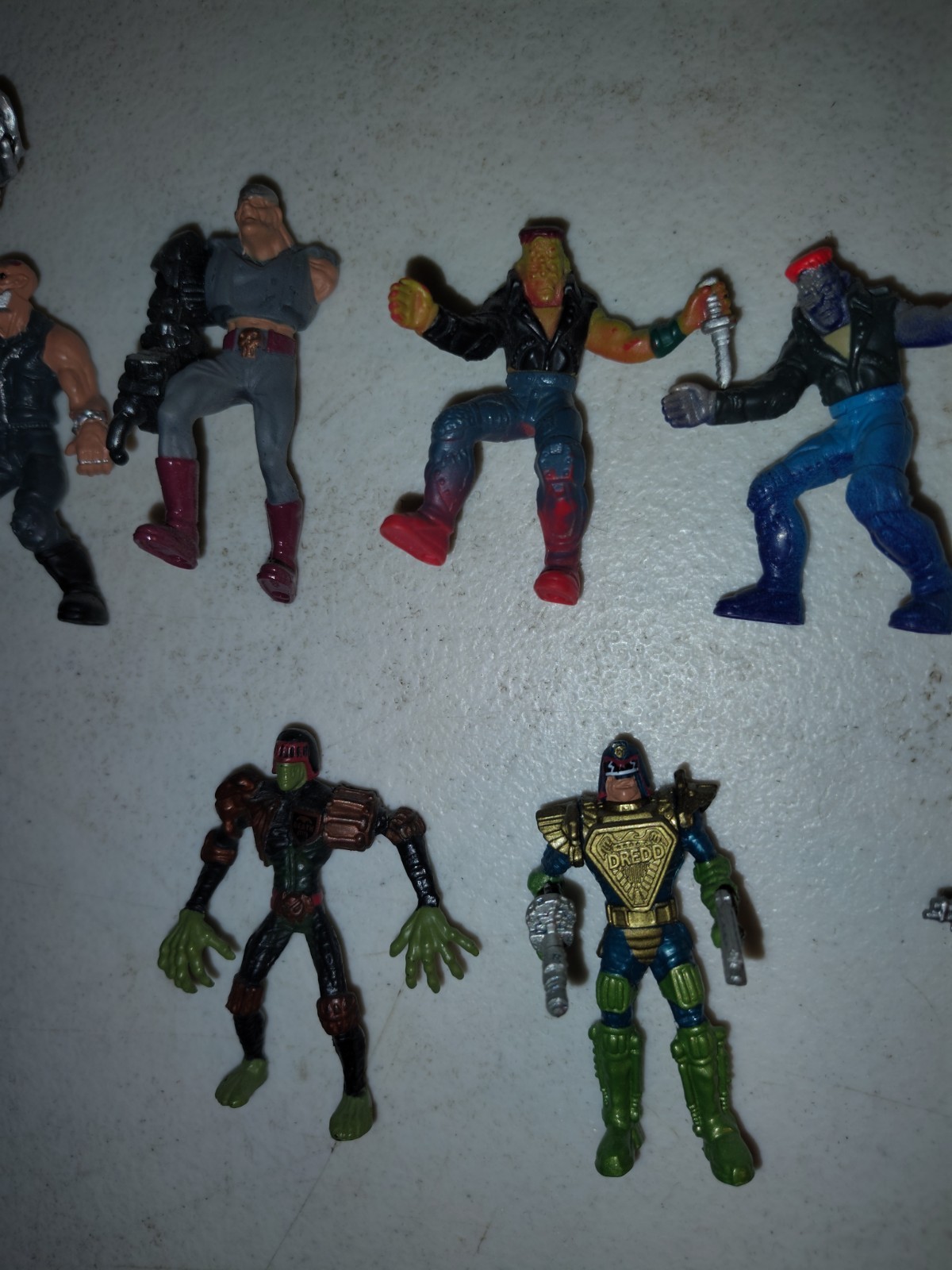 Mega Heroes Judge Dredd 1995 Mattel Mini Figure Lot Battle Pack Loose OOB Retro