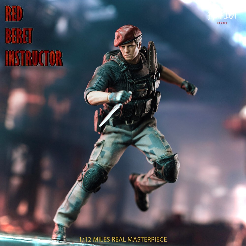 The Patriot Studio 1/12 Red Beret Instructor Jack Krauser Male Action Figure Toy