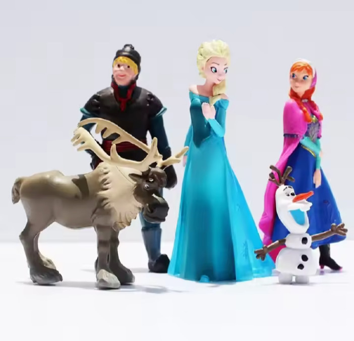 FROZEN CHARACTERS (5 FIGURES) 2.5&Prime; TO 4&Prime; HIGH-PVC-NEXT DAY SHIPPING