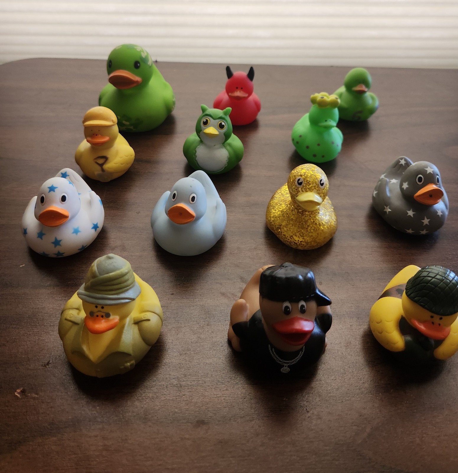 Assortment of 13 Rubber Duckies