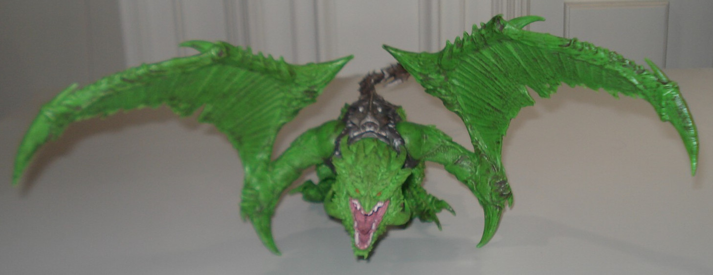 2021 McFarlane Toys RAW 10 TERROR-DON Green Dragon 15&Prime; Figure