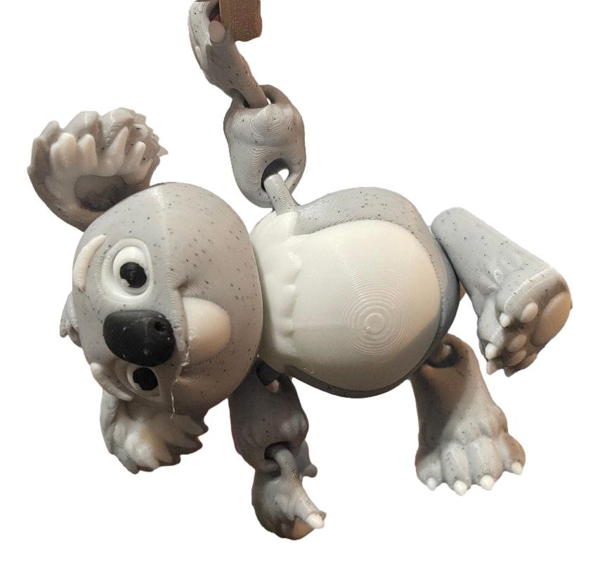3D Printed Koala Figure – Articulated Animal – 4in