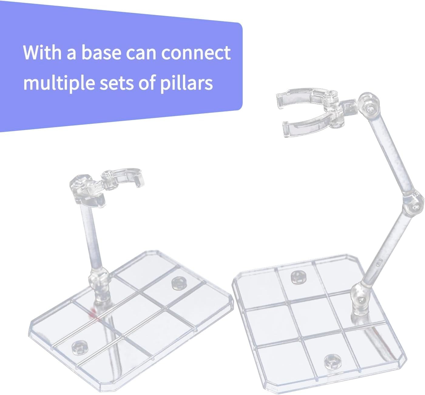 Creative Transparent Action Figure Base Holders – Perfect Gift for Collectors