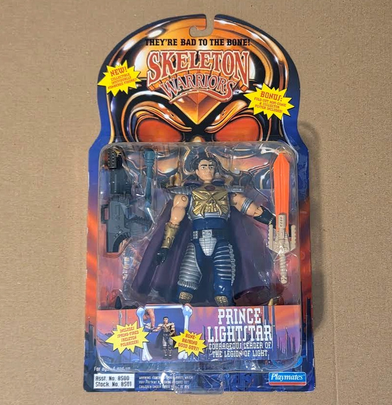1994 SKELETON WARRIORS Prince Lightstar Playmates Action Figure NEW