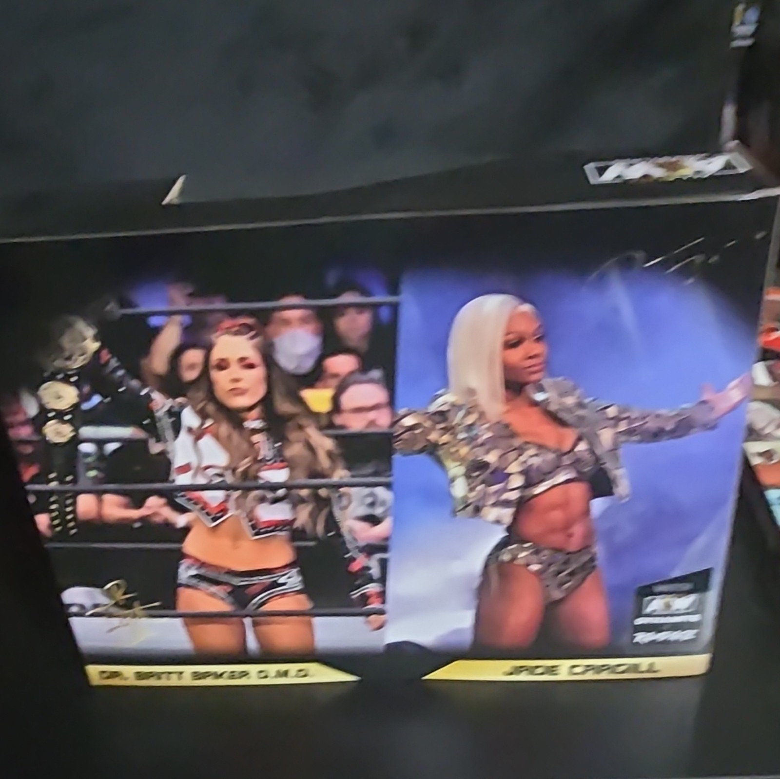 AEW Dr. Britt Baker D.M.D. & Jade Cargill Action Figures w/ Belts & Hands