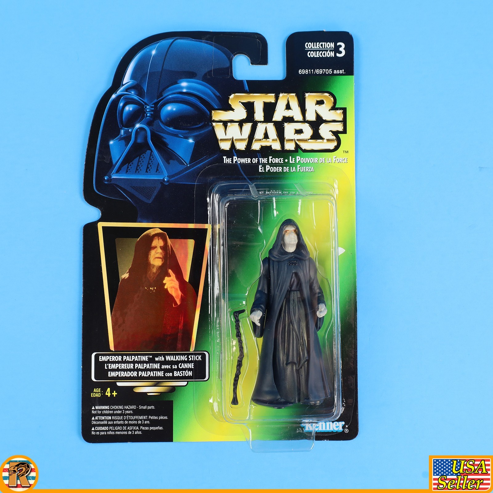 Star Wars – Emperor (Canada Tri Lingual) – POTF Green – MOC – [F-PTFG-30]