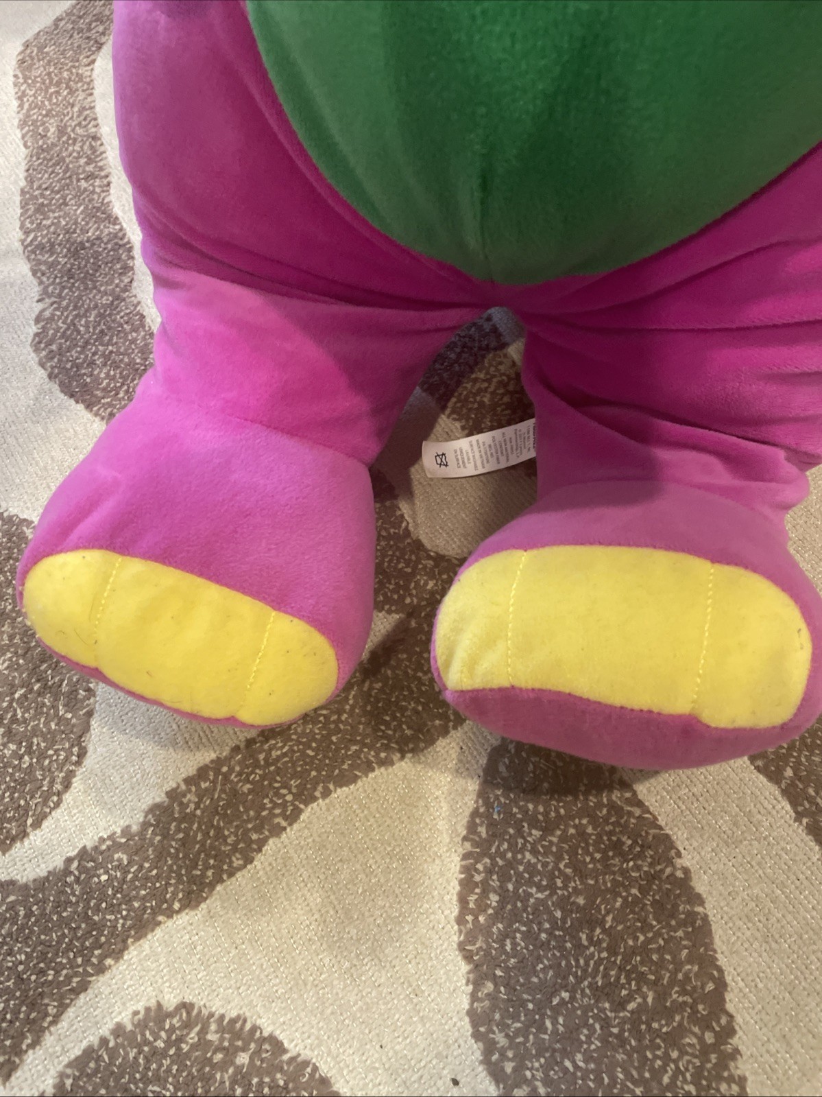 Vintage Barney Playskool Talking Plush Dinosaur Tested WORKS 28”