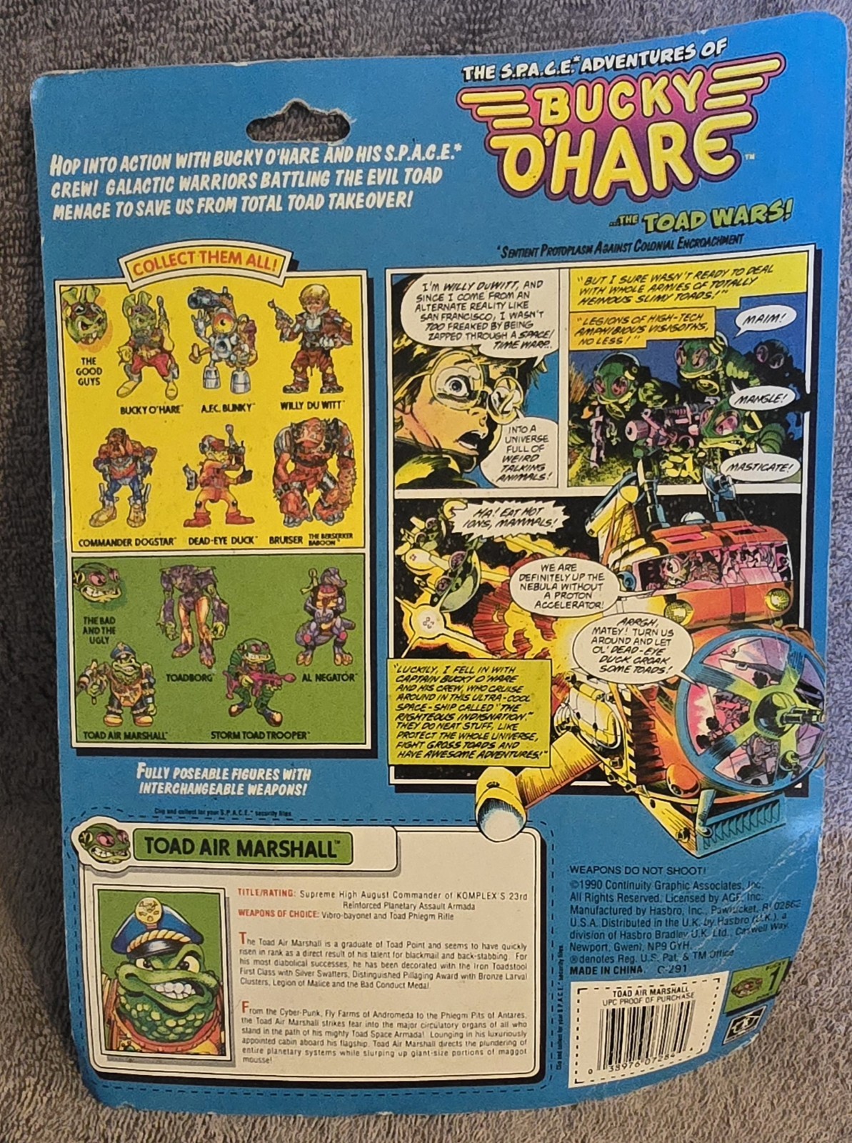 Bucky O&rsquo; Hare The Toad Wars Toad Air Marshall 5 Action Figure FREE SHIPPING!!!!!