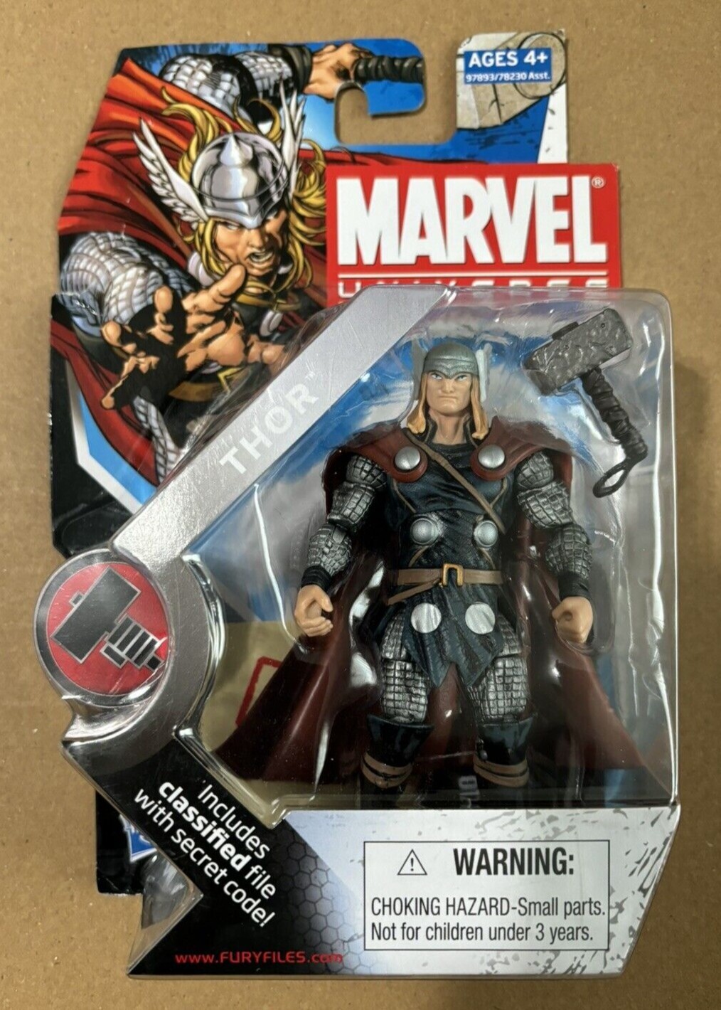 Hasbro Marvel Universe Thor Series2 #012 Secret Code 4.75 In 2009 Loki Avengers