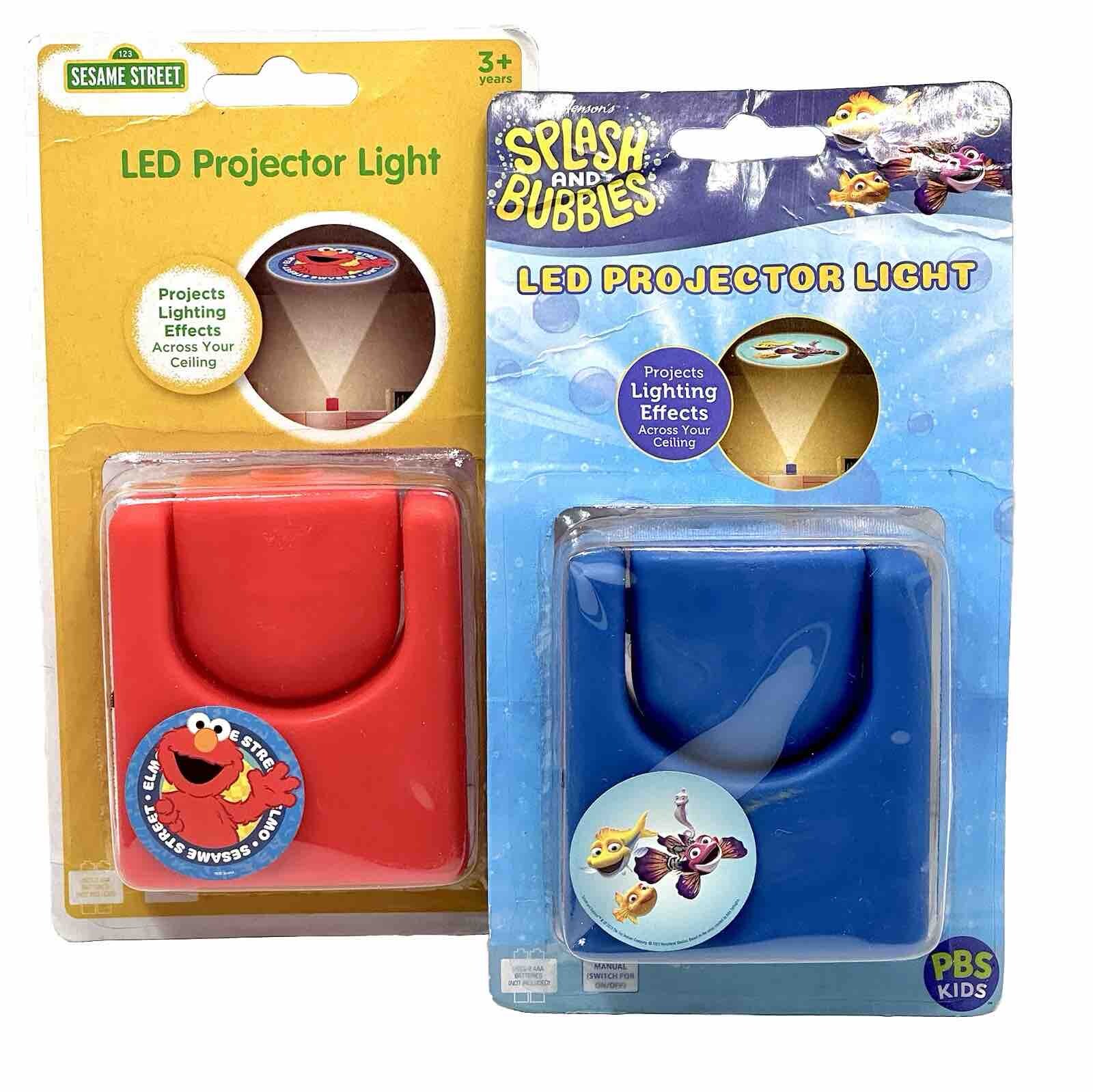 ELMO & SPLASH AND BUBBLES LED Ceiling Projector Lights ONE EACH BRAND NEW SEALED