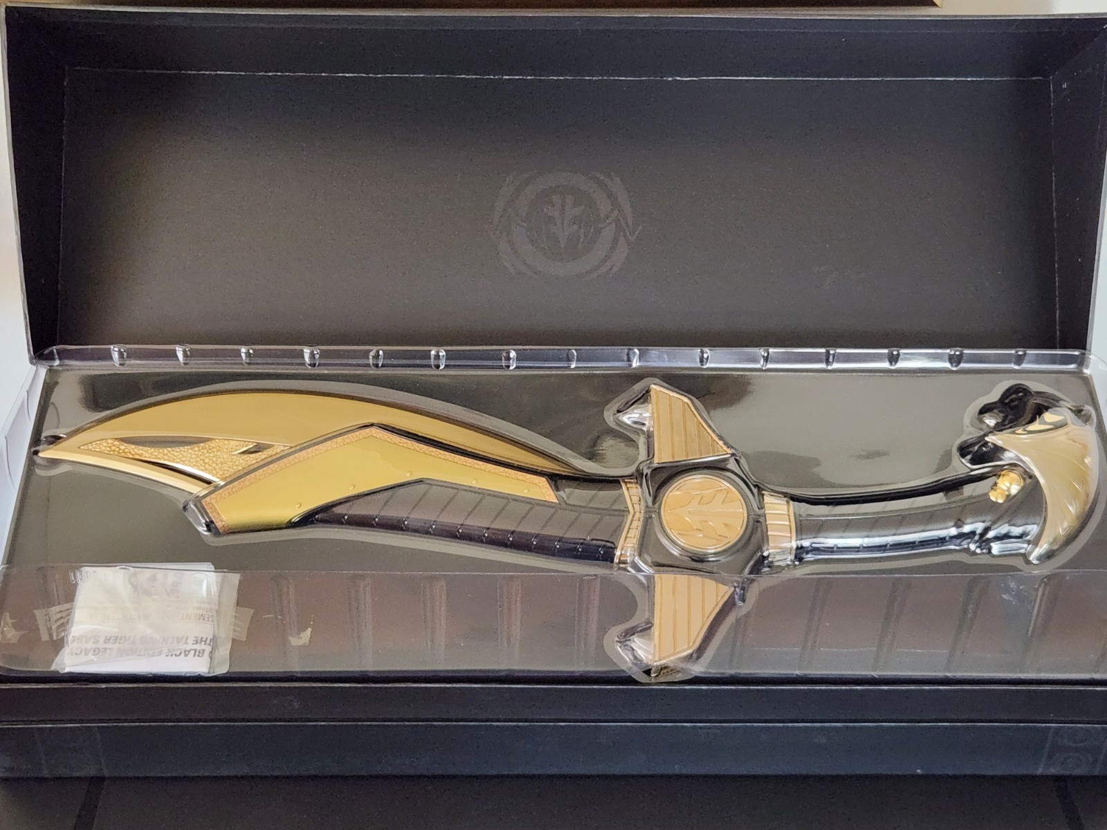 L.E. SDCC MMPR Power Rangers Legacy Black Saba Talking Tiger Saber 0294/1000